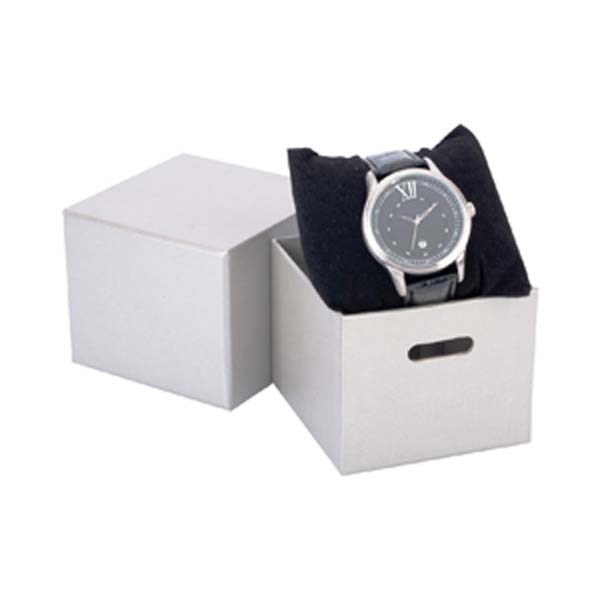 Deluxe Silver Watch Paper Box