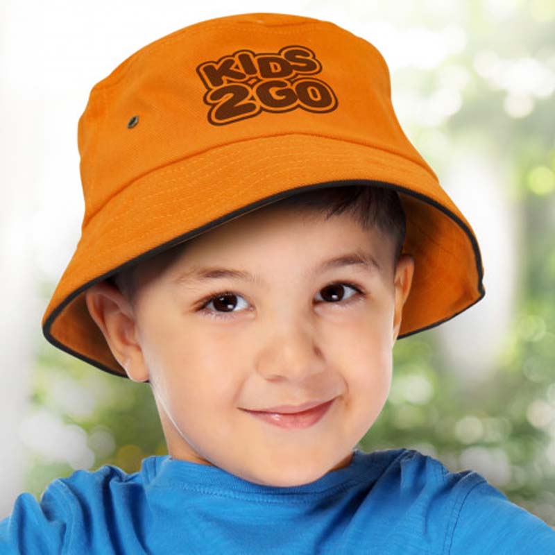 Download Bondi Bucket Hat - Black Sandwich Trim - Kids Caps & Hats - Headwear - NovelTees